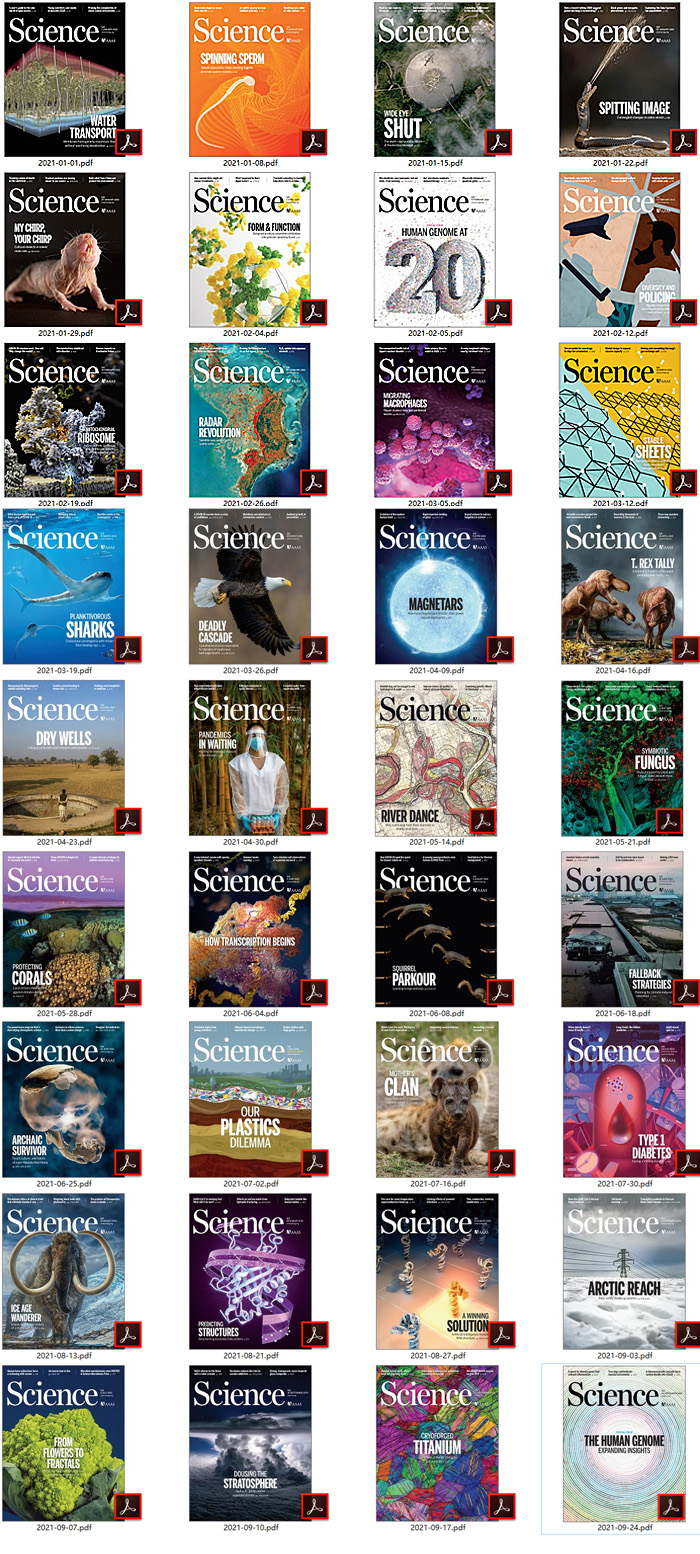 美国《Science》国际权威高清PDF杂志订阅【2021年全年订阅】