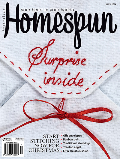 布艺手工杂志订阅澳大利亚《Homespun》电子版PDF高清【2014年汇总9期】