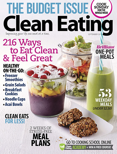 健康饮食杂志订阅电子版PDF 美国《Clean Eating》【2015年汇总7期】