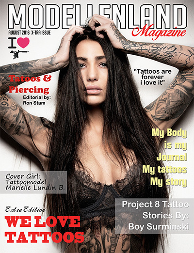 自由艺术时尚杂志订阅电子版PDF 比利时《Modellenland Tattoo》【纹身增刊】