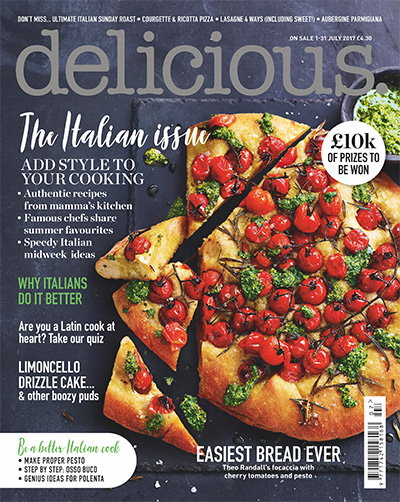国际美食杂志订阅电子版PDF 英国《Delicious》【2017年汇总12期】