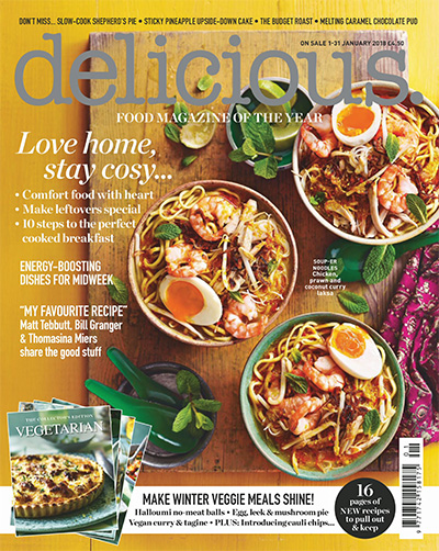 国际美食杂志订阅电子版PDF 英国《Delicious》【2018年汇总12期】