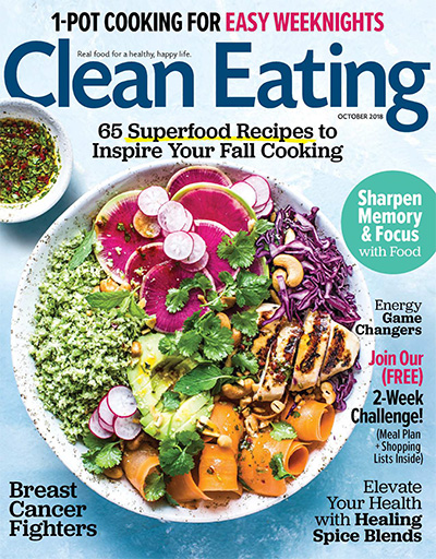 健康饮食杂志订阅电子版PDF 美国《Clean Eating》【2018年汇总9期】