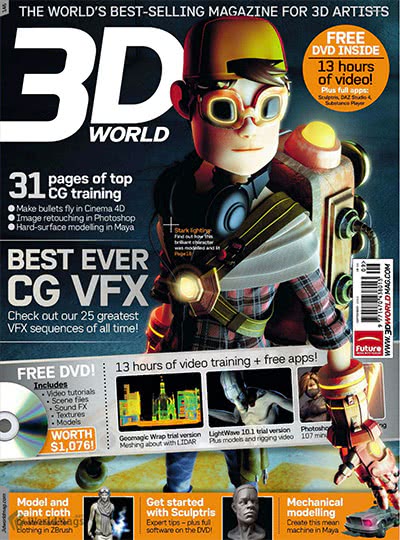 3D成像技术杂志订阅电子版PDF 英国《3D World》【2011年汇总12期】