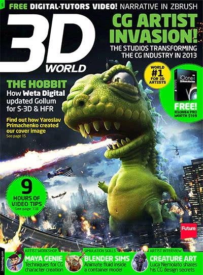 3D成像技术杂志订阅电子版PDF 英国《3D World》【2013年汇总13期】