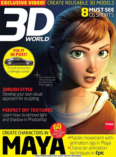 3D成像技术杂志订阅电子版PDF 英国《3D World》【2013年汇总13期】