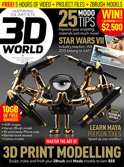 3D成像技术杂志订阅电子版PDF 英国《3D World》【2015年汇总13期】