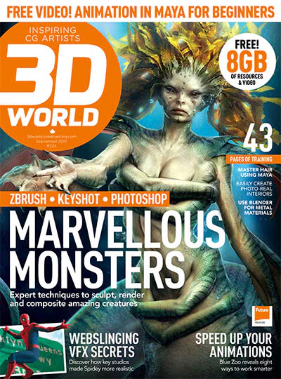 3D成像技术杂志订阅电子版PDF 英国《3D World》【2017年汇总13期】