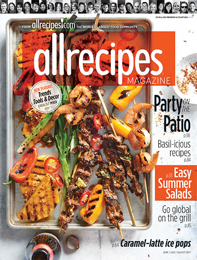 在线美食杂志订阅电子版PDF 美国《Allrecipes》【2017年汇总6期】