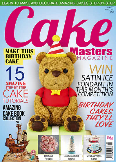 世界蛋糕美食杂志订阅电子版PDF 英国《Cake Masters》【2017年汇总12期】