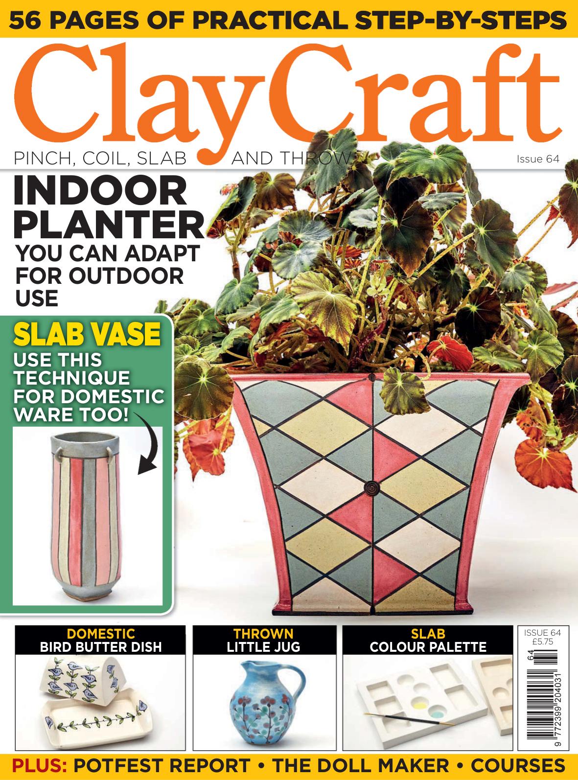 陶艺手作杂志订阅英国《ClayCraft》高清PDF电子版【2022年全年订阅】
