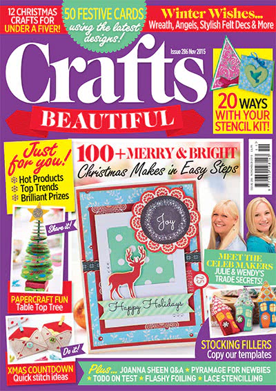 纸艺手工杂志订阅电子版PDF 英国《Crafts Beautiful》【2015年汇总13期】