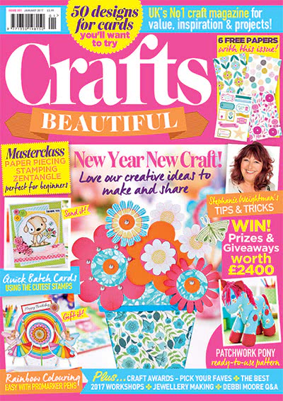 纸艺手工杂志订阅电子版PDF 英国《Crafts Beautiful》【2017年汇总11期】