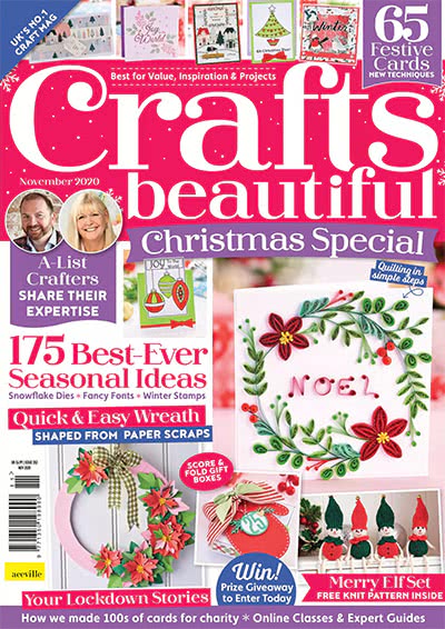 纸艺手工杂志订阅电子版PDF 英国《Crafts Beautiful》【2020年汇总13期】