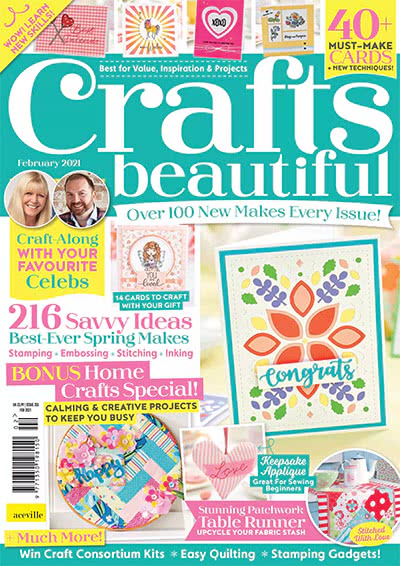 纸艺手工杂志订阅电子版PDF 英国《Crafts Beautiful》【2021年汇总13期】