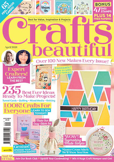 纸艺手工杂志订阅电子版PDF 英国《Crafts Beautiful》【2021年汇总13期】