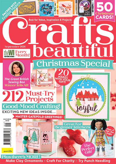 纸艺手工杂志订阅电子版PDF 英国《Crafts Beautiful》【2021年汇总13期】