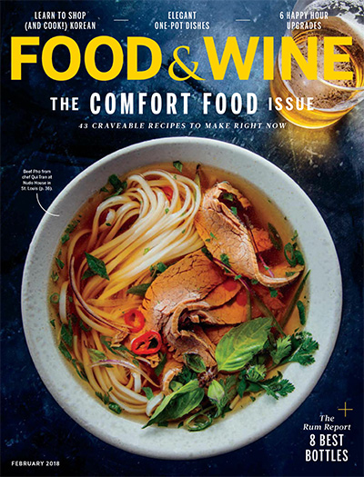 烹饪厨艺杂志订阅电子版PDF 美国《Food&Wine》【2018年汇总12期】