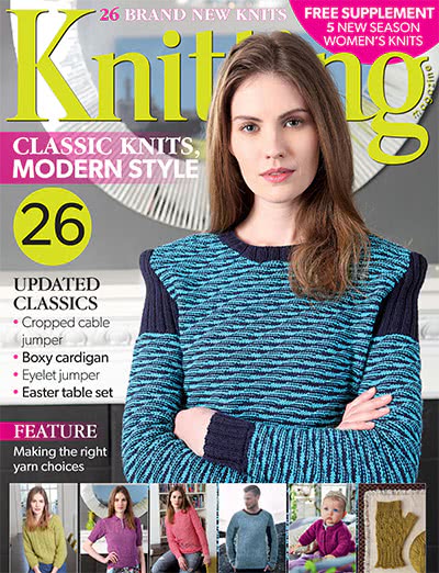 服饰编织手工杂志订阅电子版PDF 英国《knitting》【2015年汇总12期】