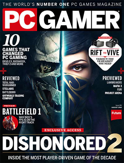 电脑游戏杂志订阅电子版PDF 美国《PC Gamer》【2016年汇总13期】