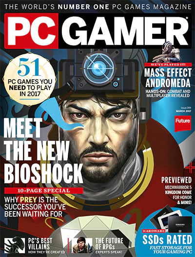电脑游戏杂志订阅电子版PDF 美国《PC Gamer》【2017年汇总13期】