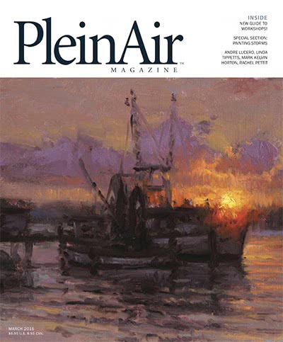风景画艺术杂志订阅电子版PDF 美国《PleinAir》【2016年汇总6期】