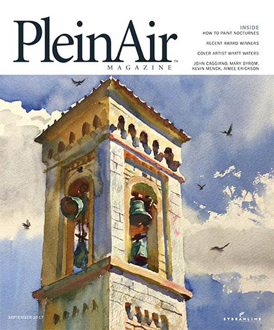 风景画艺术杂志订阅电子版PDF 美国《PleinAir》【2017年汇总6期】