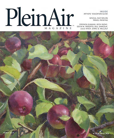 风景画艺术杂志订阅电子版PDF 美国《PleinAir》【2018年汇总6期】