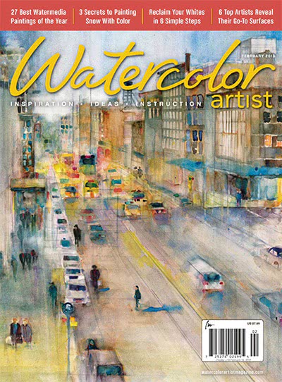 水彩画杂志订阅电子版PDF 美国《Watercolor Artist》【2015年汇总6期】