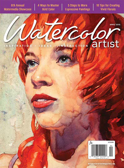 水彩画杂志订阅电子版PDF 美国《Watercolor Artist》【2015年汇总6期】