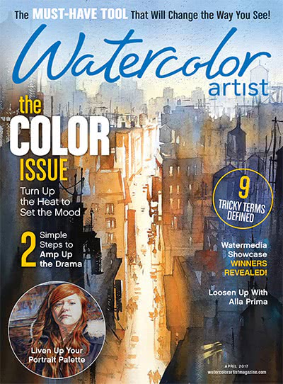 水彩画杂志订阅电子版PDF 美国《Watercolor Artist》【2017年汇总5期】