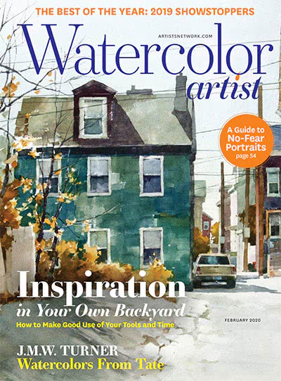 水彩画杂志订阅电子版PDF 美国《Watercolor Artist》【2020年汇总6期】