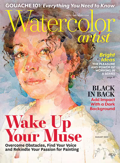 水彩画杂志订阅电子版PDF 美国《Watercolor Artist》【2020年汇总6期】