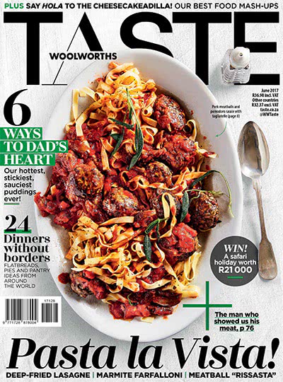 特色美食杂志订阅电子版PDF 南非《Woolworths Taste》【2017年汇总11期】
