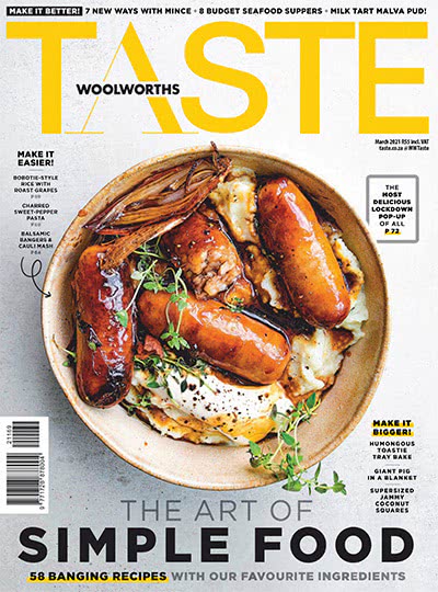 特色美食杂志订阅电子版PDF 南非《Woolworths Taste》【2021年汇总7期】