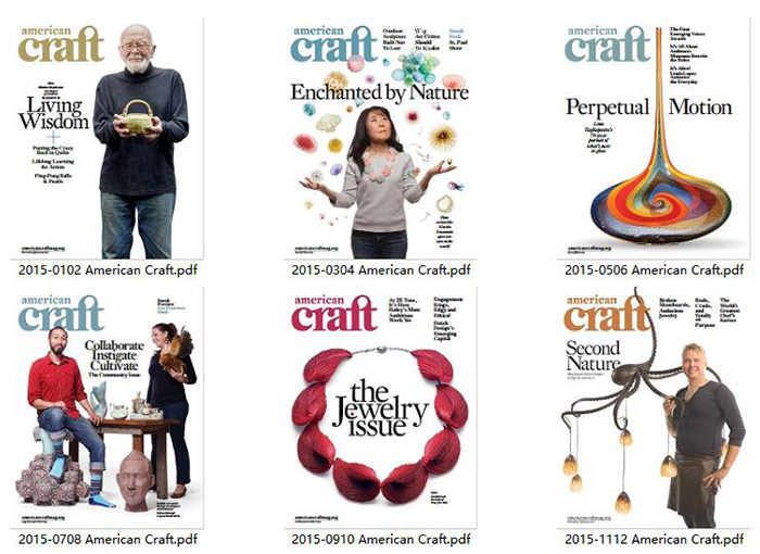视觉工艺杂志订阅电子版PDF 美国《American Craft》【2015年汇总6期】