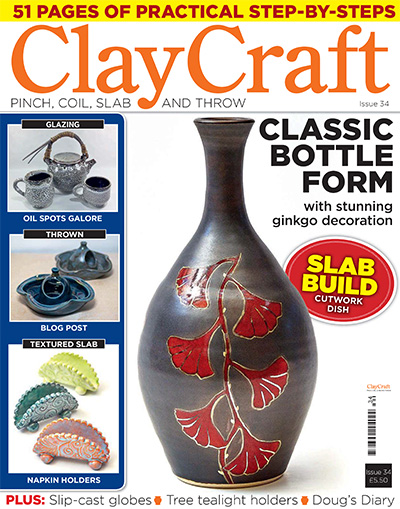 陶艺手作杂志订阅英国《ClayCraft》高清PDF电子版【2019年汇总11期】