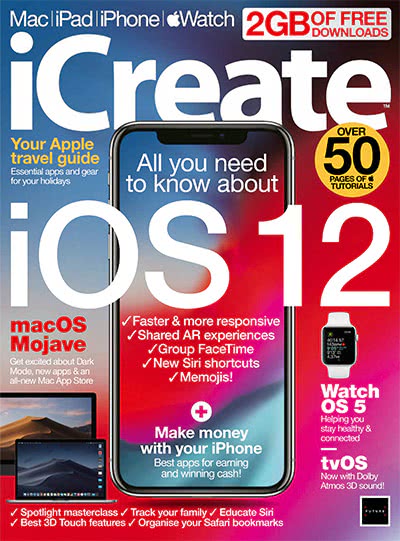 苹果产品技术杂志订阅电子版PDF 英国《iCreate》【2018年汇总13期】