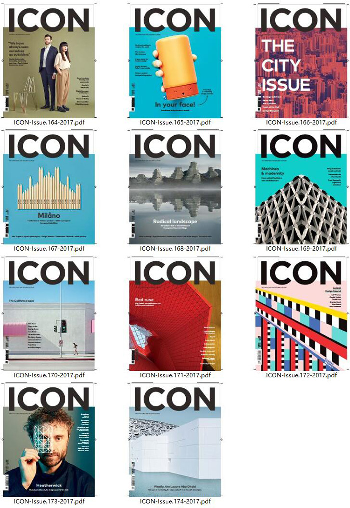 英国《ICON》建筑设计杂志订阅电子版PDF高清【2017年汇总11期】