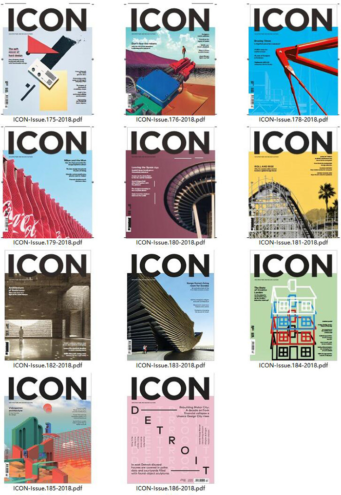 英国《ICON》建筑设计杂志订阅电子版PDF高清【2018年汇总11期】