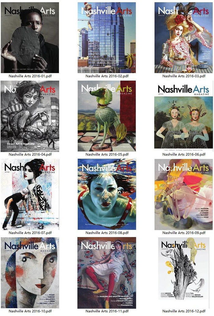 综合艺术杂志订阅电子版PDF 美国《Nashville Arts》【2016年汇总12期】