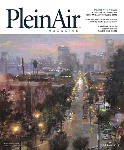 风景画艺术杂志订阅电子版PDF 美国《PleinAir》【2018年汇总6期】