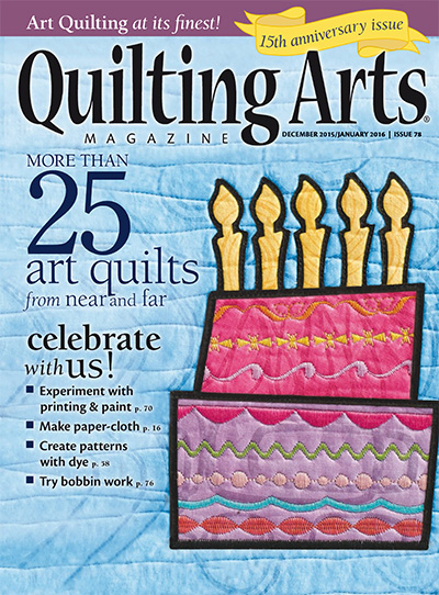 绗缝艺术手工艺杂志订阅电子版PDF 美国《Quilting Arts》【2015年汇总6期】