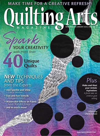 绗缝艺术手工艺杂志订阅电子版PDF 美国《Quilting Arts》【2019年汇总6期】