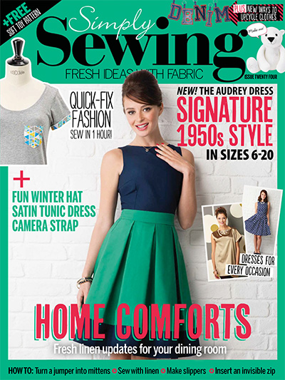 缝纫手作杂志订阅英国《Simply Sewing》电子版PDF高清【2016年汇总12期】