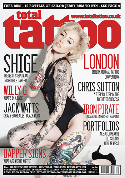 纹身刺青杂志订阅英国《Total Tattoo》电子版高清PDF【2016年汇总12期】