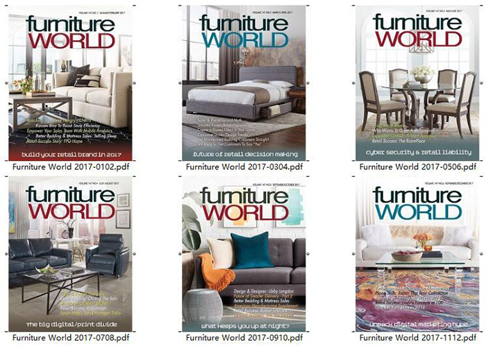 家具市场杂志订阅电子版PDF 美国《Furniture World》【2017年汇总6期】