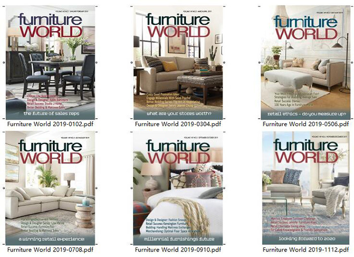 家具市场杂志订阅电子版PDF 美国《Furniture World》【2019年汇总6期】