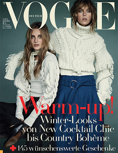 时尚杂志订阅德国《Vogue》电子版PDF高清【2016年汇总12期】