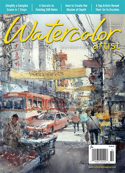 水彩画杂志订阅电子版PDF 美国《Watercolor Artist》【2014年汇总5期】